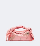 Erdem Bloom E/W satin top-handle bag