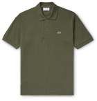 Lacoste - Logo-Appliquéd Cotton-Piqué Polo Shirt - Green