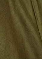 Reformation Gale Straight-leg Linen Trousers Khaki