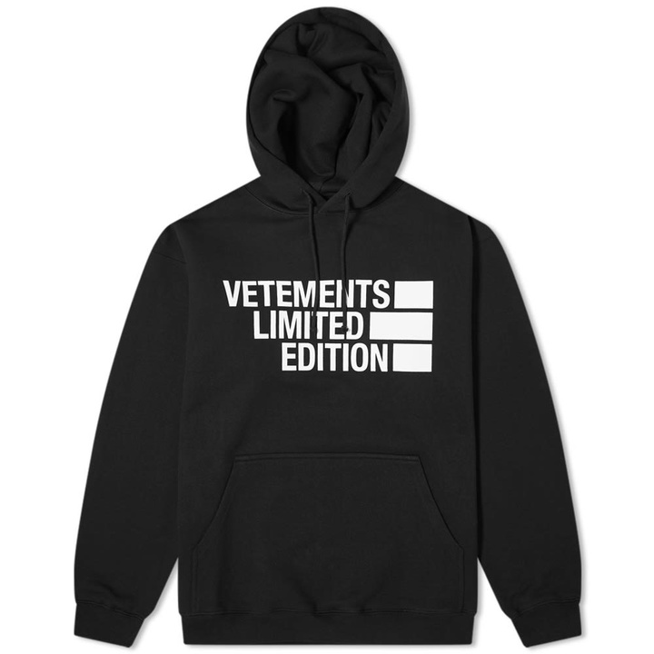 Photo: VETEMENTS Oversized Logo Limited Edition Hoody