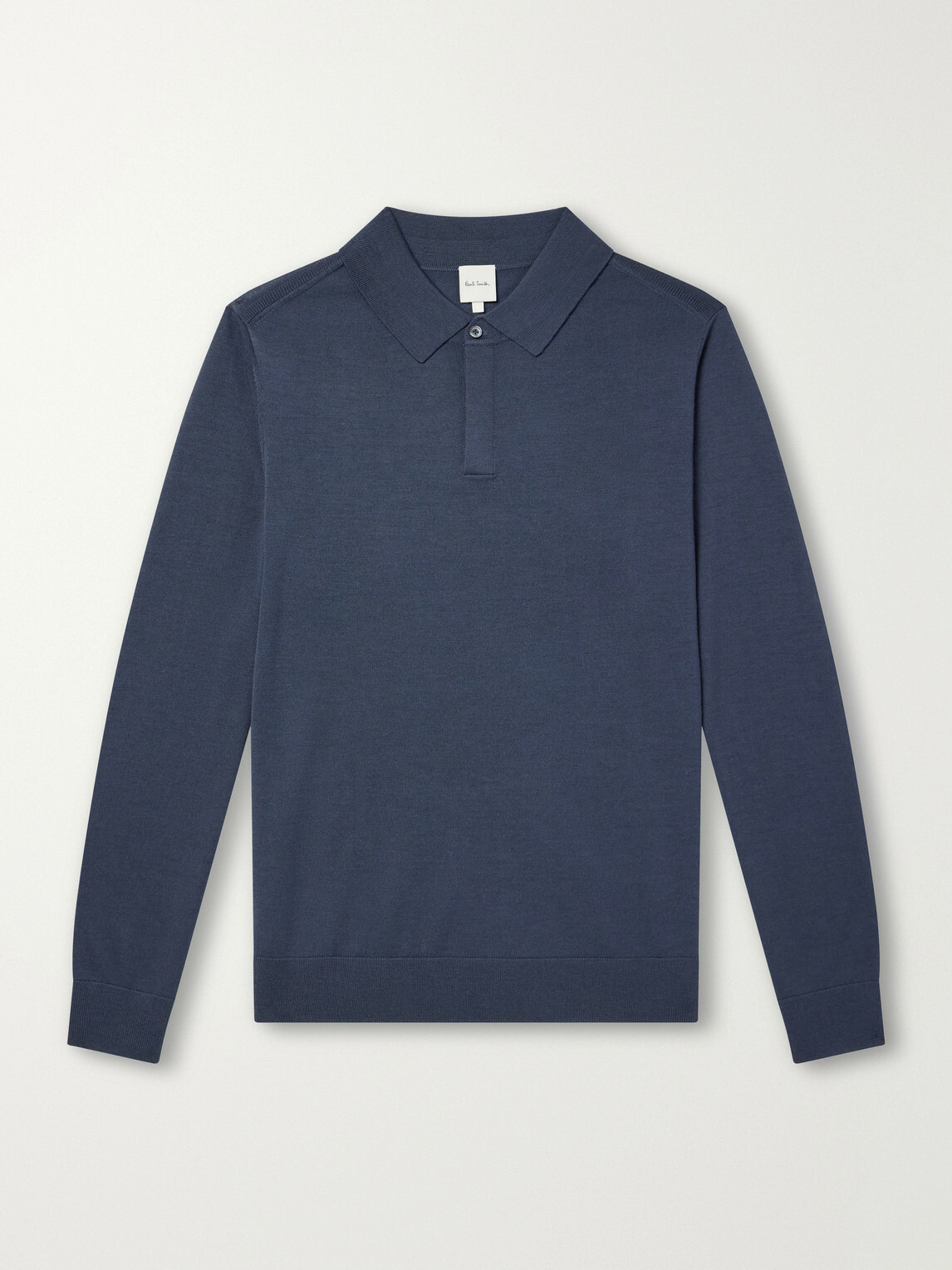 Paul Smith - Merino Wool Polo Shirt - Blue