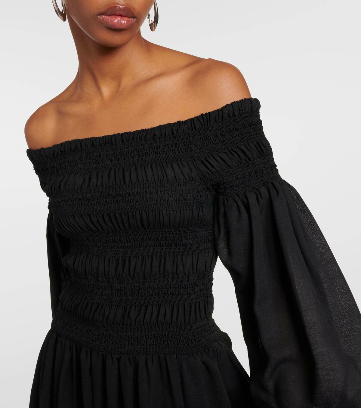 ◆◆VIP◆◆ Max Mara MANU Off the shoulder wool dress Max Mara Manu off-shoulder virgin wool maxi dress Max Mara