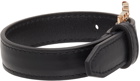 Versace Black Logo Cuff Bracelet