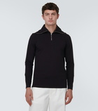 Jil Sander Jersey half-zip sweater