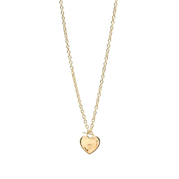 Photo: A.P.C. Men's Heart Logo Necklace in Gold