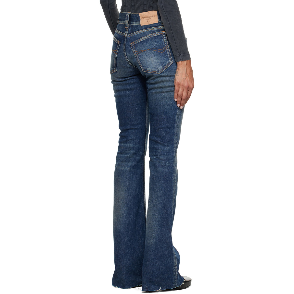 Balenciaga Blue Slim Fit Bootcut Jeans