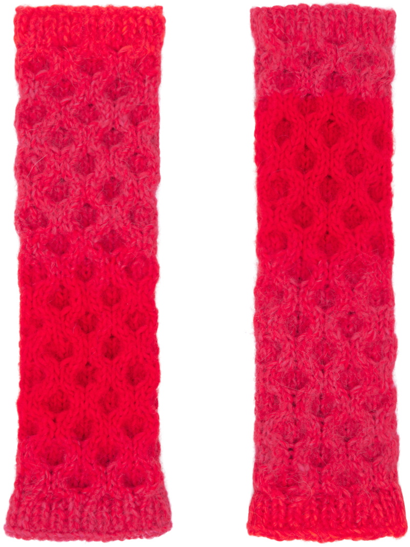 AGR Pink & Orange Hayley Fingerless Gloves