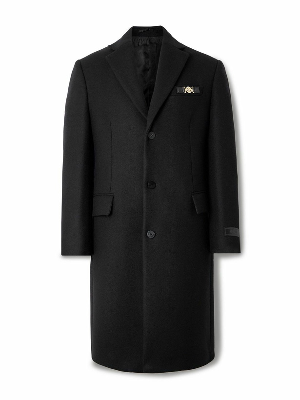 Photo: Versace - Virgin Wool Overcoat - Black