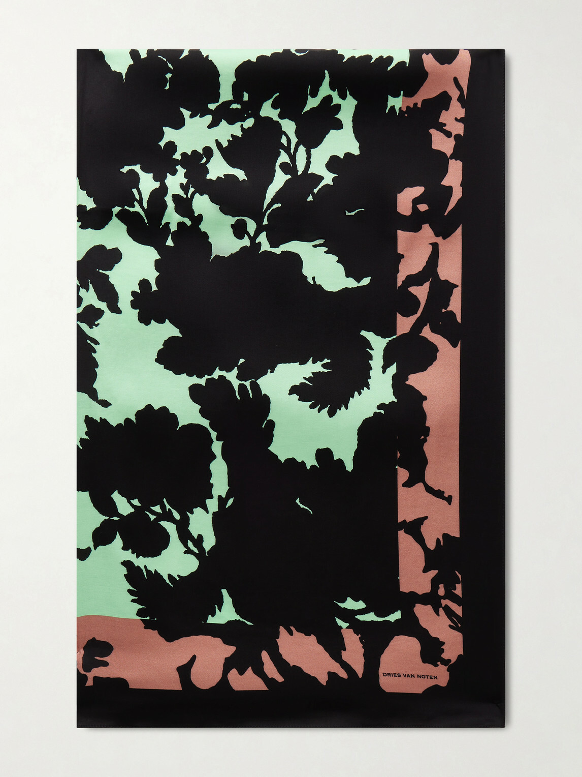 Dries Van Noten - Floral-Print Satin Scarf Dries Van Noten