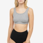 Organic Basics Women's Organic Rib-Flex Tank Bra in Grey Melange