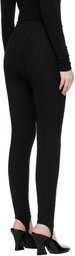 Mugler Black Jersey Milano Leggings
