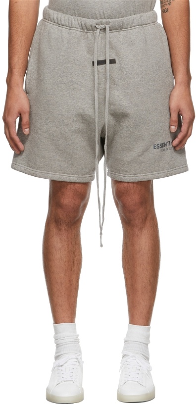 Photo: Essentials Grey Fleece Shorts
