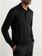 TOM FORD - Slim-Fit Cashmere and Silk-Blend Polo Shirt - Black