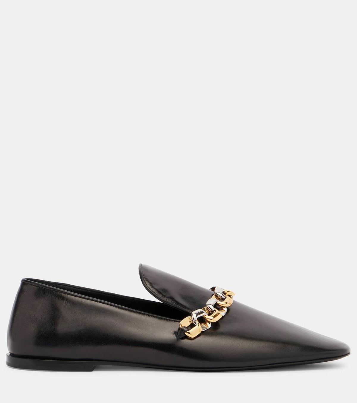 Jil Sander Chain-detail leather loafers