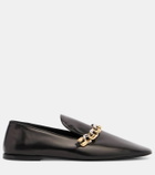 Jil Sander Chain-detail leather loafers