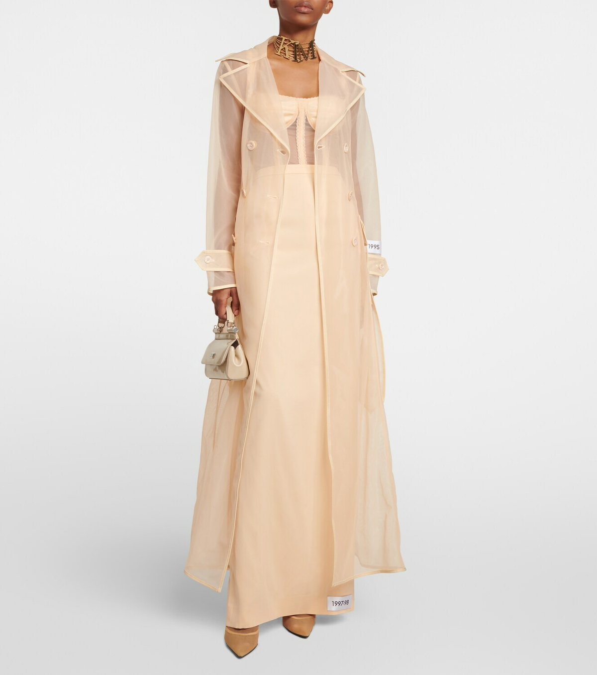 【関税＆送料込み】Dolce & Gabbana Trench Dolce & Gabbana KIM DOLCE&GABBANA Organza Trench Coat