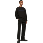 JW Anderson Black Cotton Double Hem Cargo Trousers