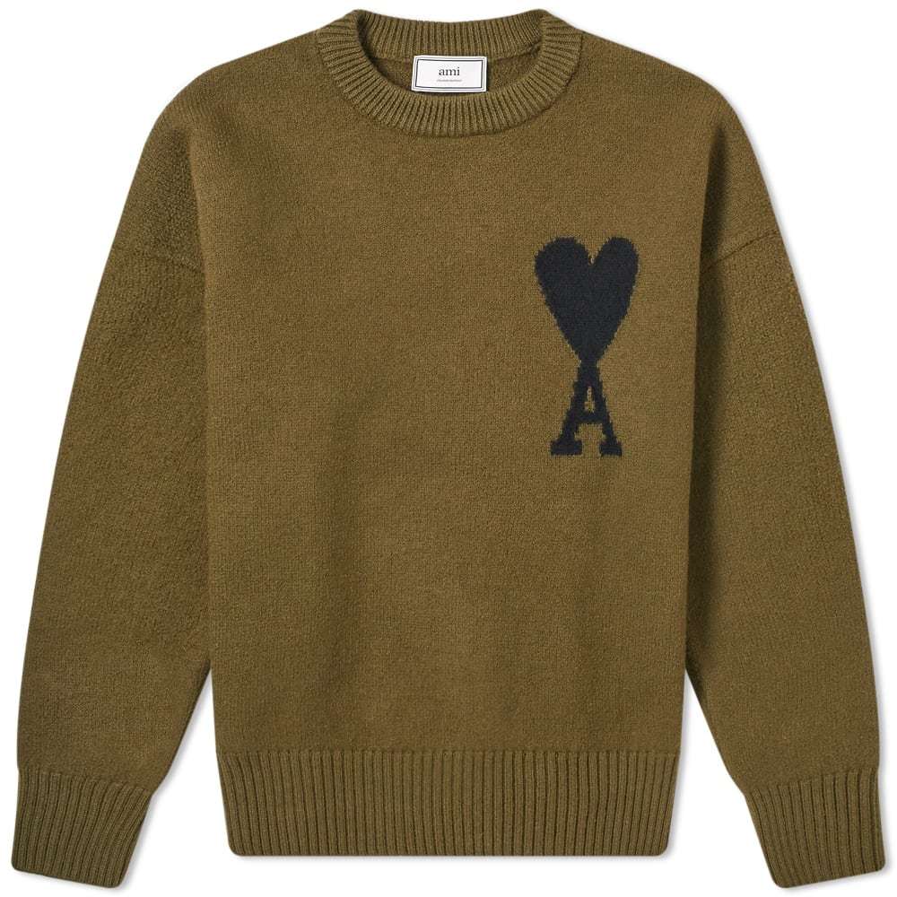 AMI A Heart Intarsia Knit AMI Alexandre Mattiussi