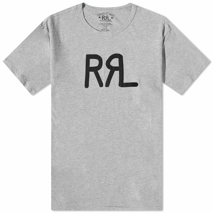 Photo: RRL Men's Logo T-Shirt in Heather Grey