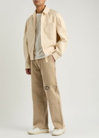 Honor The Gift Logo Straight-leg Canvas Jeans Tan