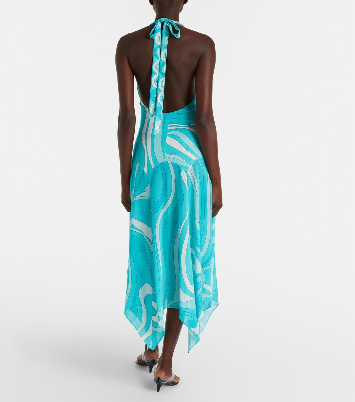 Pucci Iride halterneck jersey midi dress