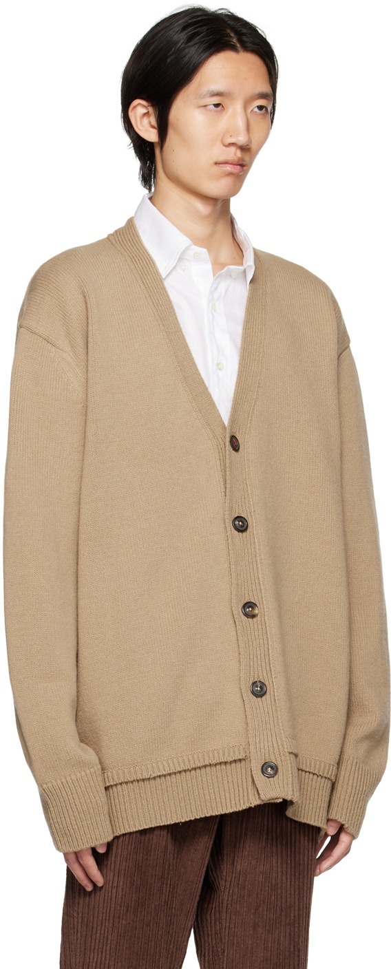 Maison Margiela Beige Insert Cardigan Maison Margiela