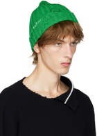 Marni Green Distressed Beanie