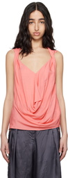 Kiko Kostadinov Pink Markarian Sleeveless Blouse