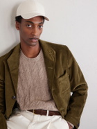 Purdey - Logo-Embroidered Cotton-Corduroy Baseball Cap - Neutrals