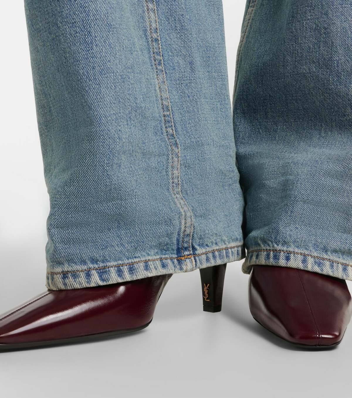 Saint Laurent Jill leather ankle boots