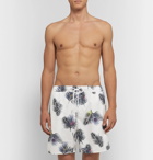 Saturdays NYC - Wide-Leg Long-Length Printed Swim Shorts - White