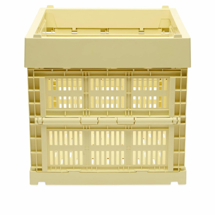 Photo: HAY Cube Recycled Colour Crate in Light Yellow 