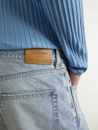 SAINT LAURENT - Straight-Leg Distressed Jeans - Blue