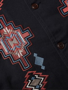 Nudie Jeans - Embroidered Cotton-Twill Coat - Blue