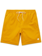 OUTERKNOWN - Nomadic Volley Logo-Print Recycled Twill Drawstring Shorts - Yellow