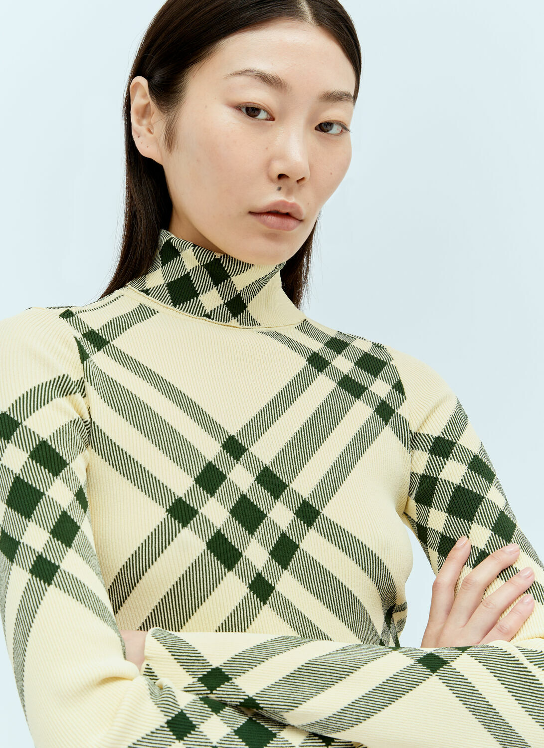 Burberry Ribbed Check Sweater