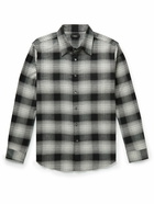 Theory - Noll Luxe Checked Cotton-Flannel Shirt - Gray