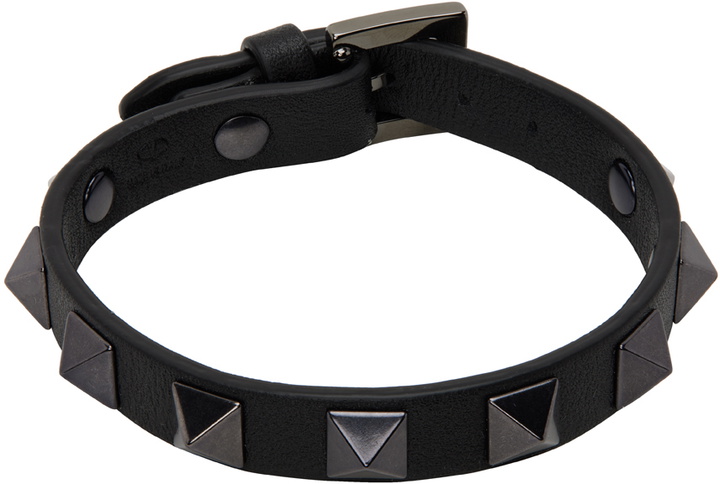 Photo: Valentino Garavani Black Rockstud Bracelet