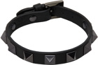 Valentino Garavani Black Rockstud Bracelet