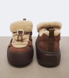 Roger Vivier Viv' Up shearling and suede sneakers