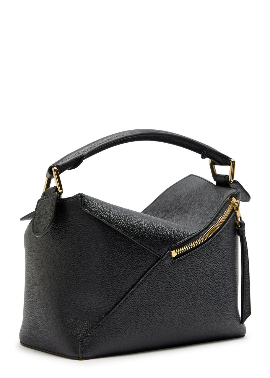 Loewe Puzzle Edge Small Leather top Handle bag - Black - One Size