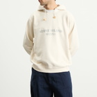 Stone Island Men's Marina Garment Dyed Logo Hoodie in Ivory