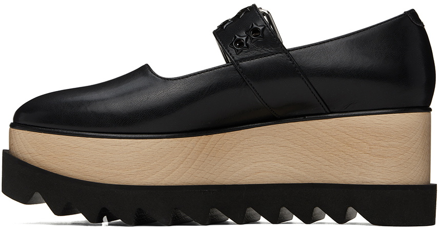 Stella McCartney Black Elyse Star-Studded Loafers