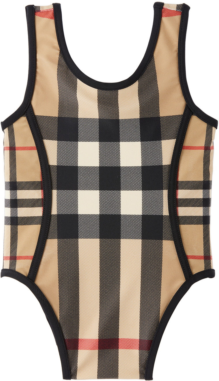 Burberry Tilly Baby Girls Swimwear In Beige