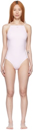 Courrèges SSENSE Exclusive Pink Nylon One-Piece Swimsuit