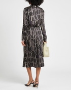 Manila Grace Womens Midi dress Charcoal