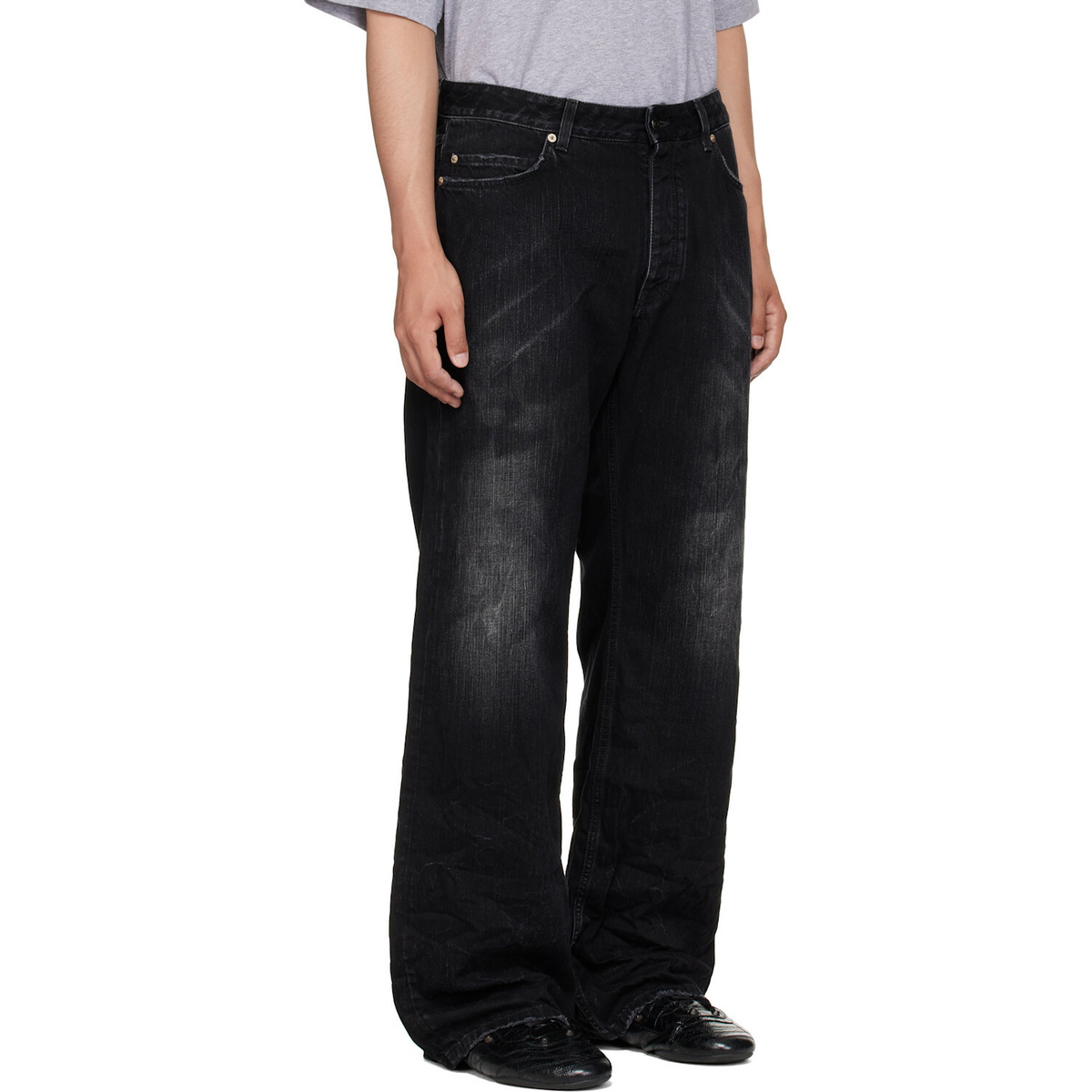 Balenciaga Black Relaxed Fit Jeans