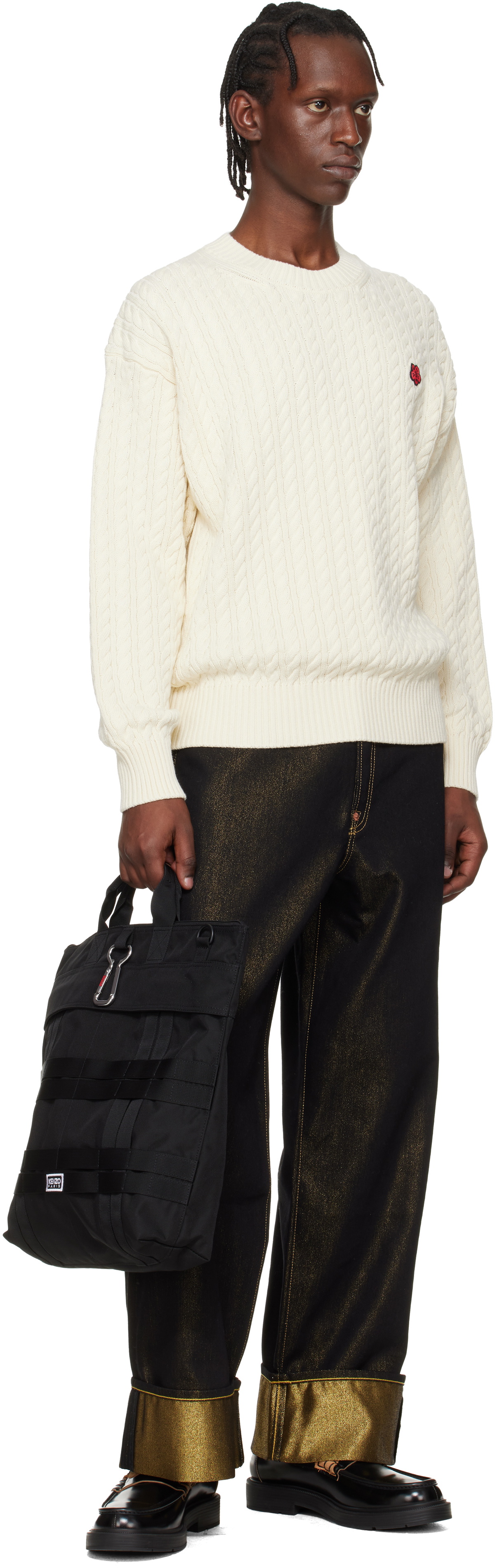 Kenzo Black Kenzo Paris Canvas Tote