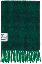 Marni Green Brushed Alpaca Scarf