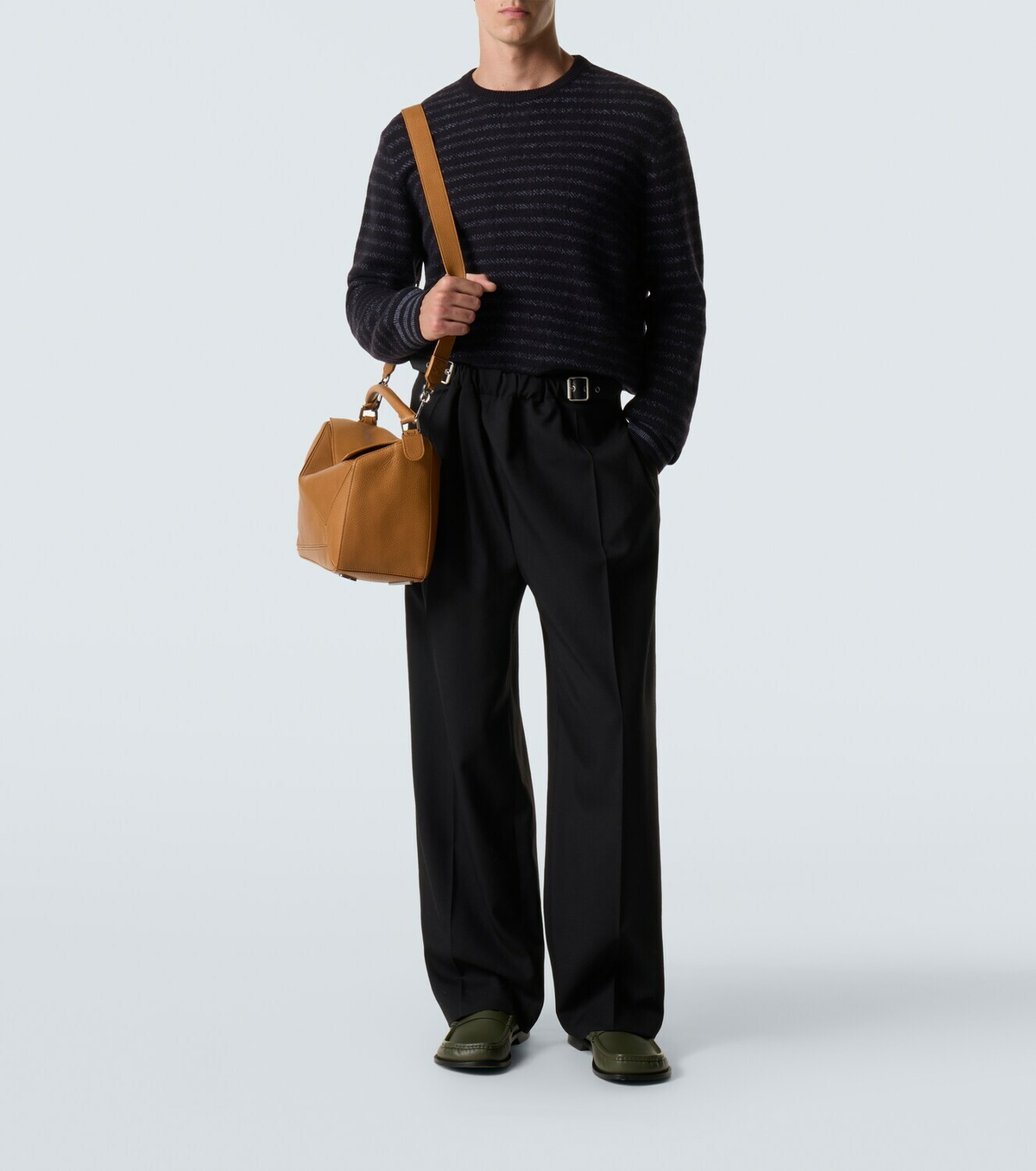 Loewe Campo leather penny loafers